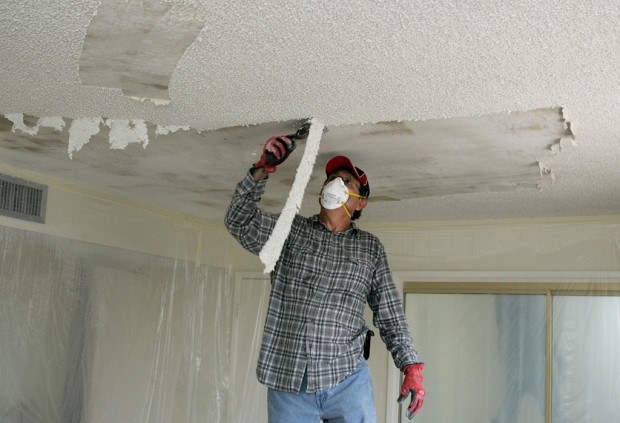 How To Remove Painted Popcorn Ceilings, Remove Popcorn Ceiling After It Has Been Painted