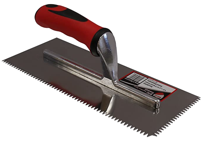 RTC STAINLESS STEEL PROFESSIONAL TILE & FLOORING V-Notched Trowel